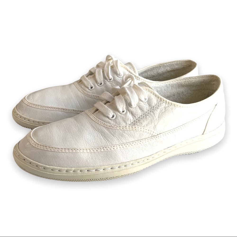 Vintage G.H. Bass White Leather Oxford Sneakers – Moc Toe Walkers 1980s-90s EUC
